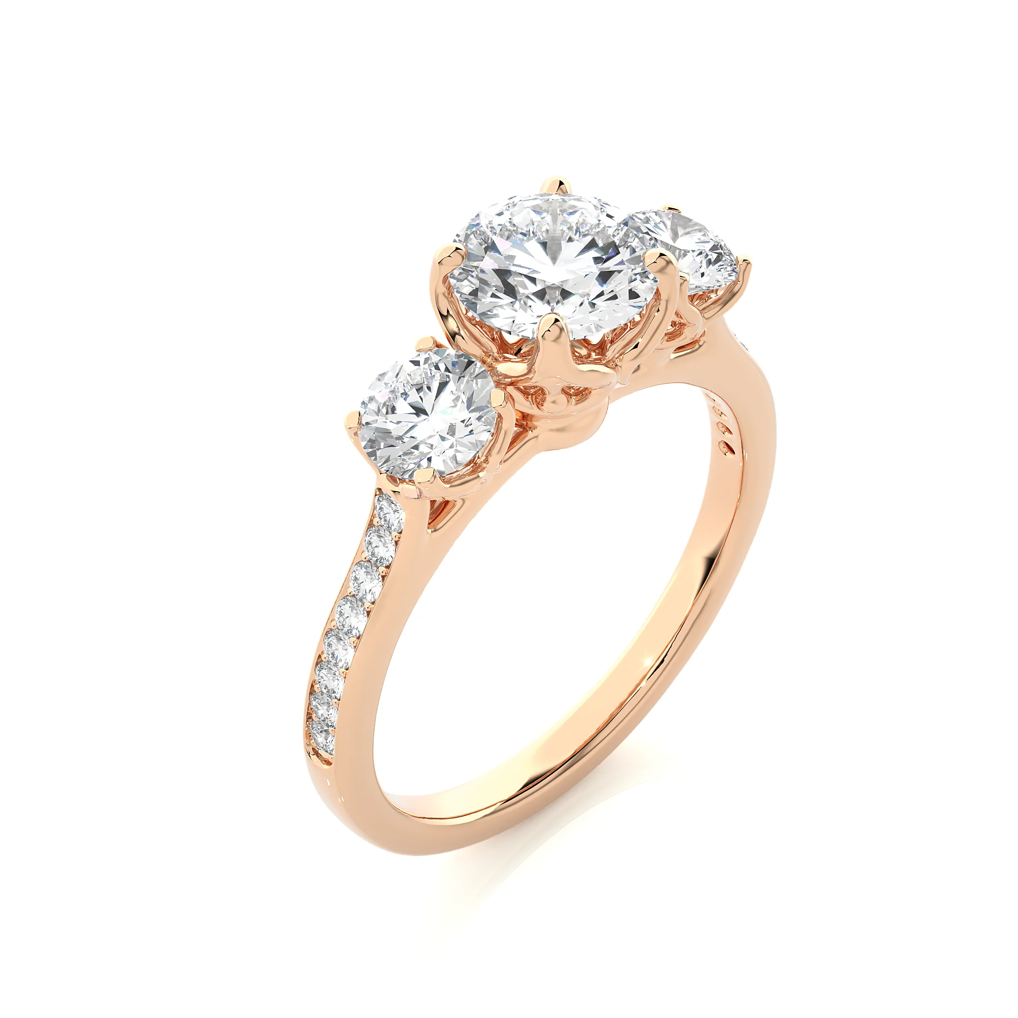 Women's Engagement Diamond Rings 14K Gold Plated IGI Certified Classic Fine Jewelry for Party Occasions