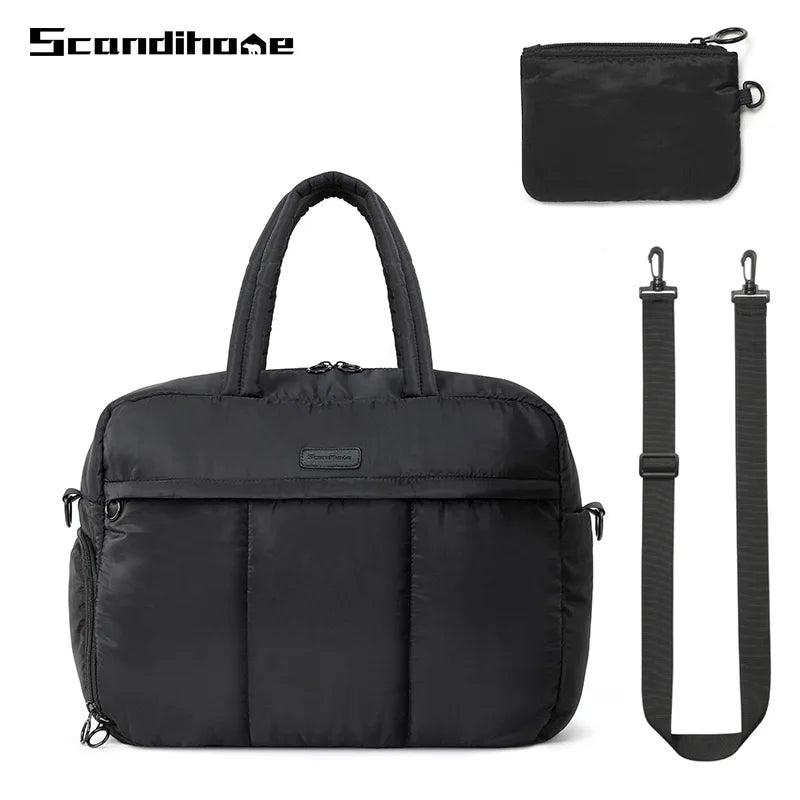 P.travel Minimalist Unisex Large Capacity Foldable Polyester Duffle Bag Zipper Fashionable Wet/Dry Separation Workout Travel