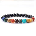 Popular Planet Natural Stone Beaded Bracelet Cosmic Solar System protection Crystal Bracelets 8mm