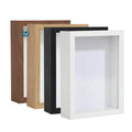 Custom 8x8 Size Black White Detachable 3D Deep Photo Frame Wall Art Glass Shadow Box Frames Landscape Flower Animal Subjects