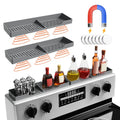 LifeTop Silicone Magnetic Over the Stove Shelf for Back of Stove - Magnetic Stove Top Shelf and Over Stove Shelf