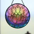 Factory Gravure Printed Stained Glass Wall Art 3D Sticker Aluminum Alloy Frame Matte Varnishing Reusable Waterproof Decoration