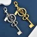 New Arrival Women's Bag Accessories Metal Key Chains Wholesale Metal Key Buckle Bag Decoration Gold Silver Key Chain