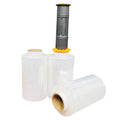 Stretch Wrap Roll 80 Gauge 5 in X 500 ft Mini Shrink Stretch Film Industrial Strength Clear Plastic Wrap With Handle
