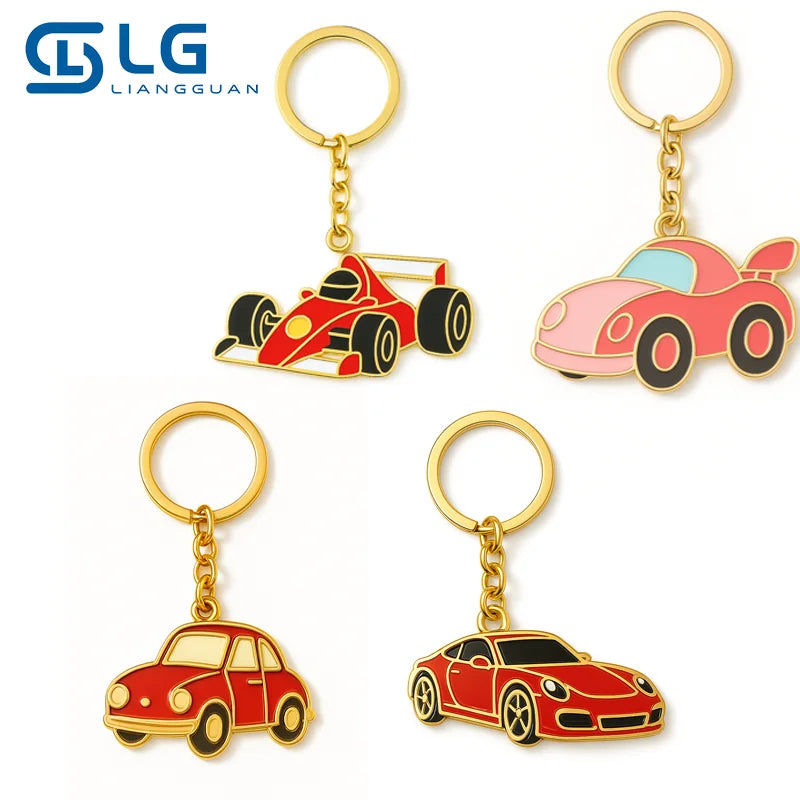 Car Keychain Custom Metal Design Key Chain Cars Stylish Auto Car Key Chains Charm Gift Accessory