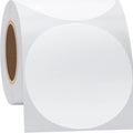 Waterproof Round Shape White 3 Inch Color Coding Garage Yard Sale Stickers 350 Pieces Easy Write Perforate Permanent Labels