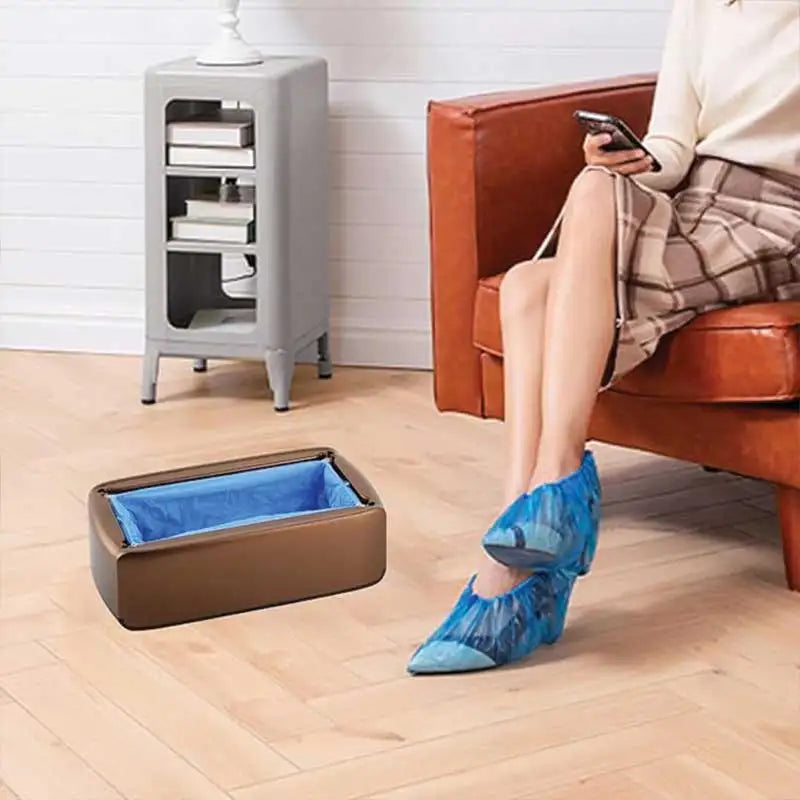 Best Indoors Disposable Cleanroom Plastic White Intelligent Machine Automatic Shoe Cover Dispenser MegaBDM