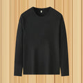 Oem customized men's tshirt loose plus size migrant workers work clothes summer clothing ice silk long sleeve men's round neck