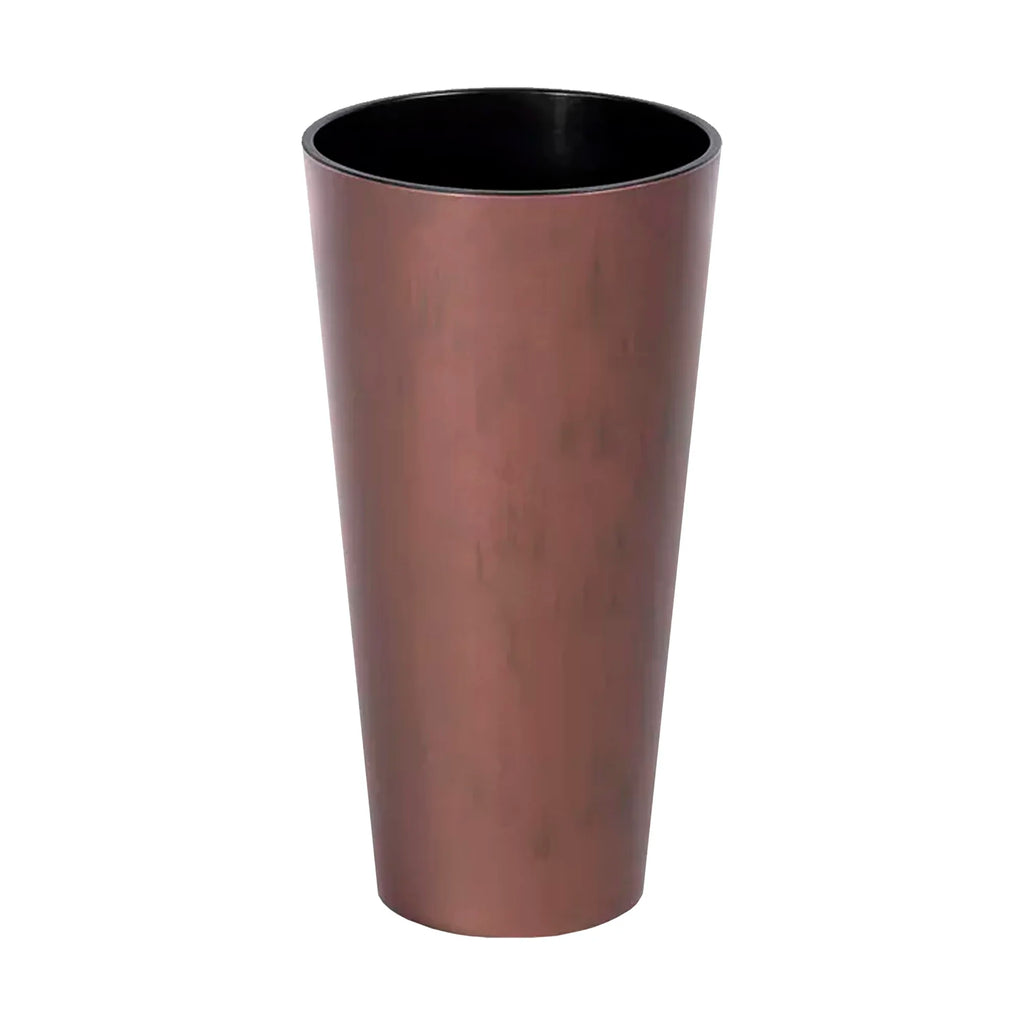 TUBUS SLIM CORTEN 3.3L planter with reservoir dimensions (mm) 150x150x286 copper color