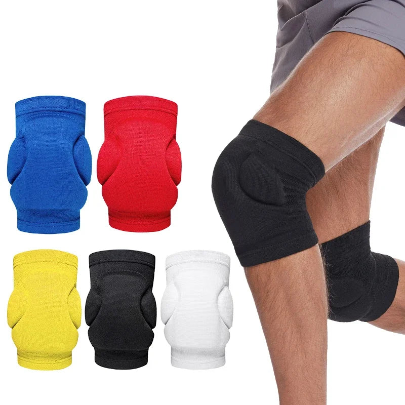 Melenlt Protective Safety Sponge Volleyball Knee Pads Sleeve Support Brace for Sports Cushioning Shock Absorption