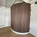 Akupanel Sound Proofing Oak Nature Veneer Mdf Slat Acoustic Wood Wall Panel