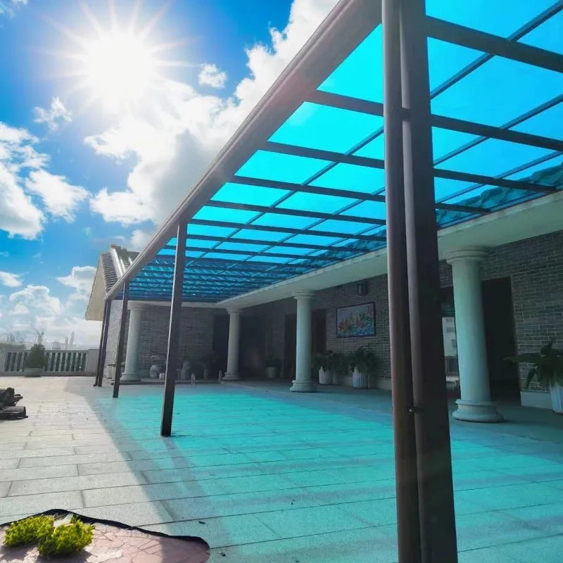 Durable Waterproof Outdoor Canopy Aluminum Frame with Polycarbonate Roof for Balcony Awning and Patio Covering MegaBDM