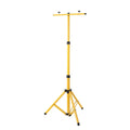 Yellow Metal Floodlights Projector Bracket Stand with Triangle Structure for Tripod Holder