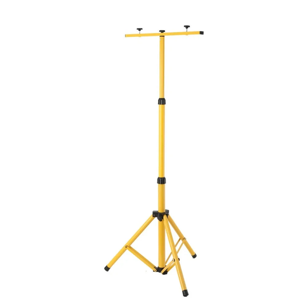 Yellow Metal Floodlights Projector Bracket Stand with Triangle Structure for Tripod Holder