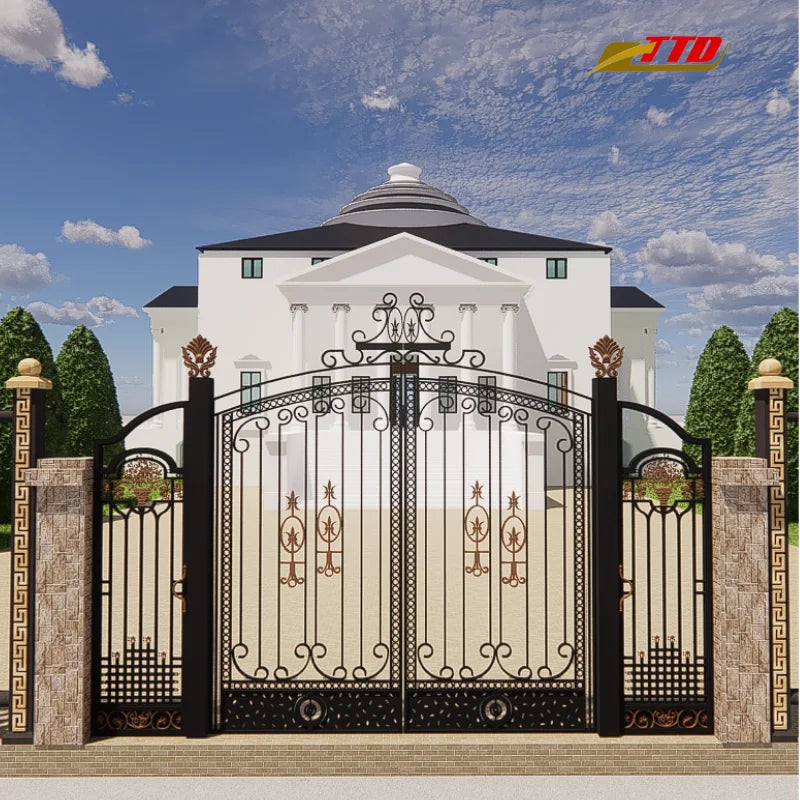 Classic Wrought Iron Main Gate Styles with Detailed Images for a Grand Secure and Timeless Residential Entrance