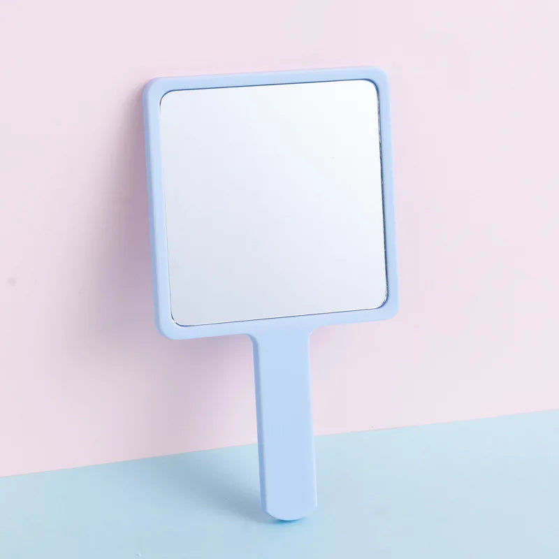 Wholesale Cosmetic Mirror Handheld Blue Pocket Mirror Customized logo Makeup Mirrors