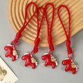 Hot Sale Custom Horse Designer Pu Leather Key Chain Bag Charm Pendant Car Keyring Luxury Keychain