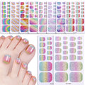 Environmentally Friendly Non-toxic Self-adhesive Nail Polish Film Wholesale Foot Nail Stickers
