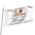 Custom 3*5ft High Quality Double Sided Digital Printed Flag for Celebration Baby Birth Custom Graphics Baby Birth Flag