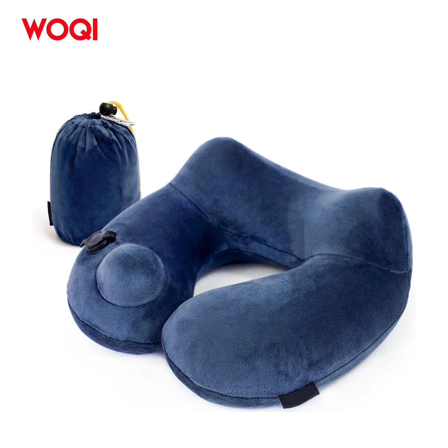 WOQI Neck Pillow U Shape  for Airplane Inflatable Neck Pillow Travel Accessories 3 Colors Comfortable Pillows