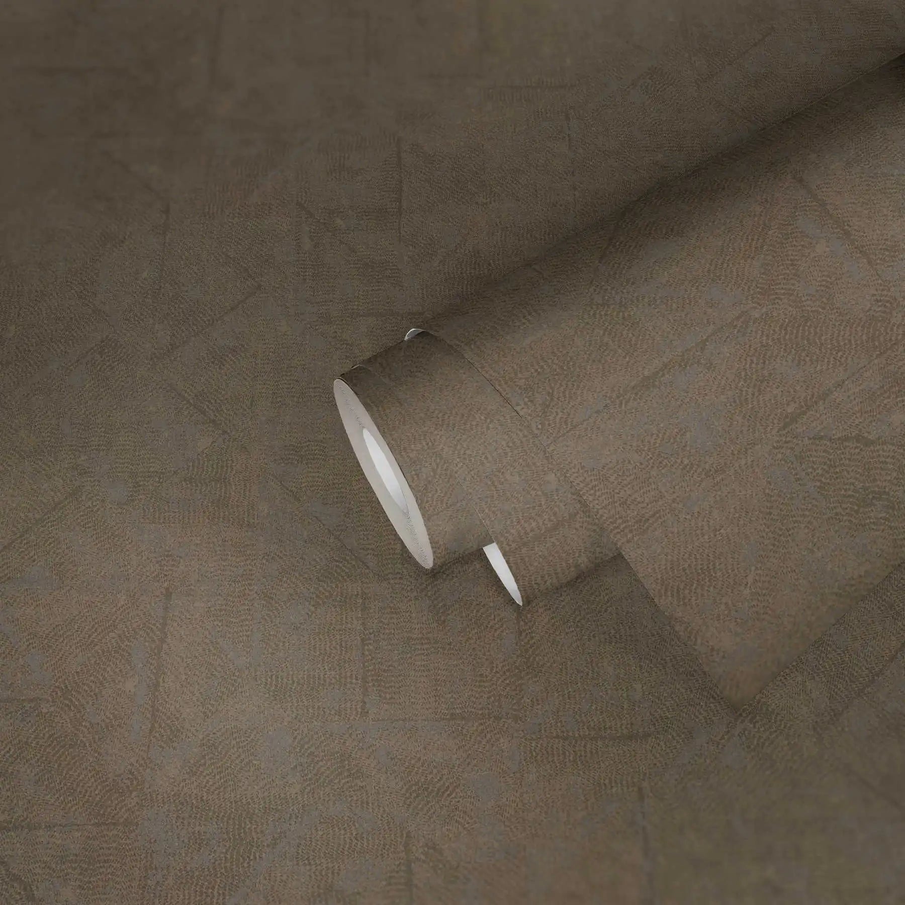 Modern Brown Bronze Grey Non Woven Vinyl Wallpaper Rolls Abrasion-Resistant Light Resistant Made in Germany Sale 1005 X 053 m