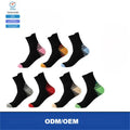 Men Black Knitted Exercise Sports Compression Socks for Running Fitness Training Hiking Cycling