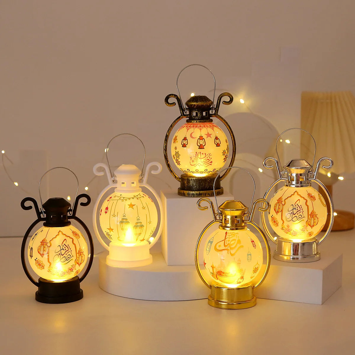 Retro LED Night Light Battery Powered Desk Lamp Vintage Portable Lantern Ornament Decorative Christmas Festive Party Home Decor