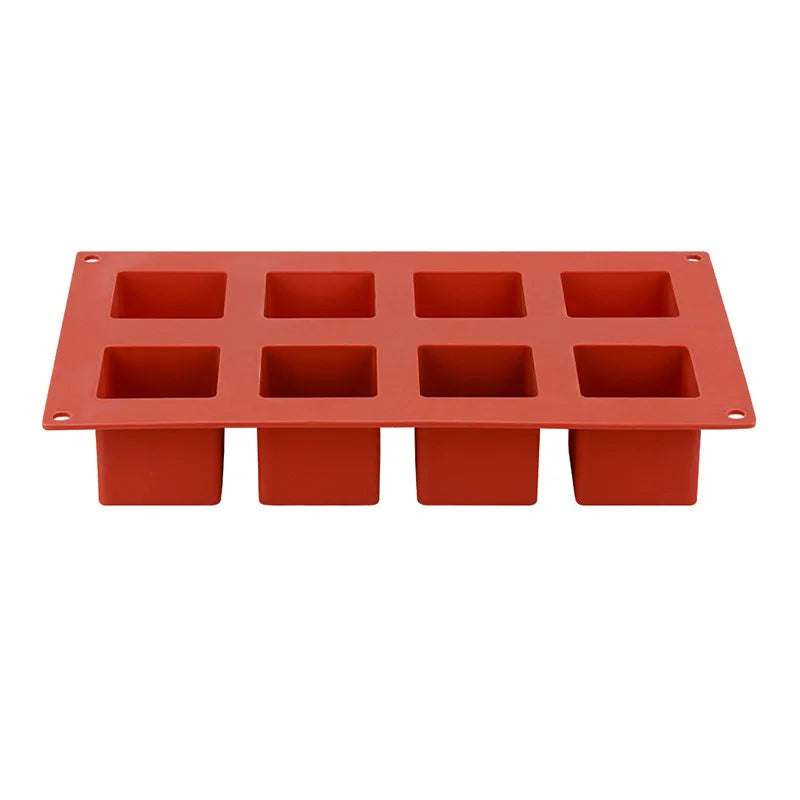 15 Cavities Square Silicone Mold Chocolate Mousse Cake Baking Mold For Dessert Cheesecake Truffle Caramel Jelly Brownie Soap