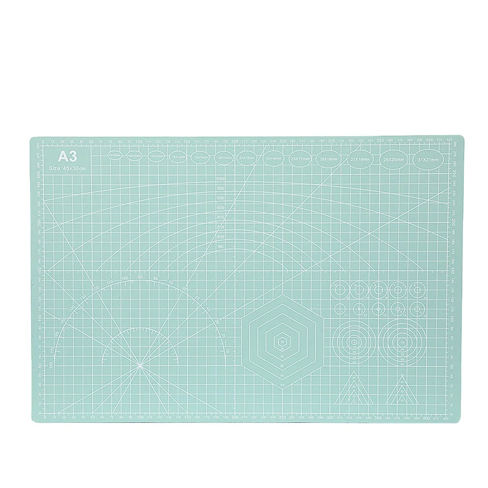 A3 Mint Green  New Design Self Healing Sewing Cutting Mat Self Healing Rotating Cutting Mat Adhesive A4 Self Healing Cutting Mat