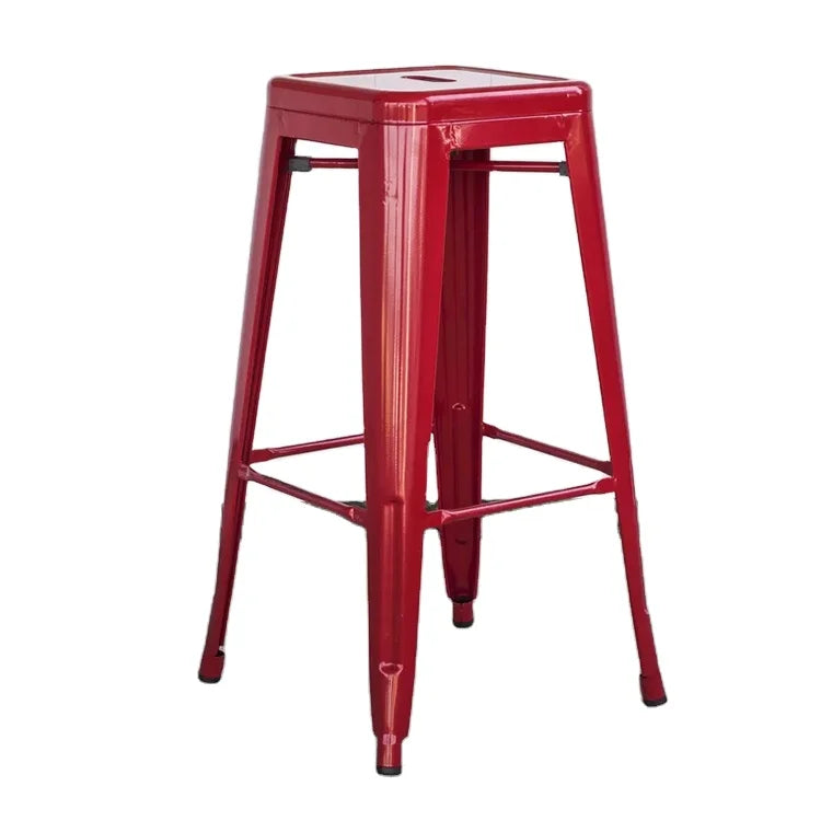 Wrought Iron Stackable Chairs Restaurant Chair Dining Chair for Modern Shop