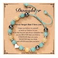 Wholesale Natural Stone Magnet Hand Woven Bracelets for Mother Daughter Granddaughter Aunt Grandma Sister Mother's Day Gift