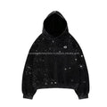 All Over Rhinestone Hoodies Hot Fix Crystal Pullover Oversized Sparkle Bling Y2K Streetwear Hip Hop Custom Glitter Fashion Top