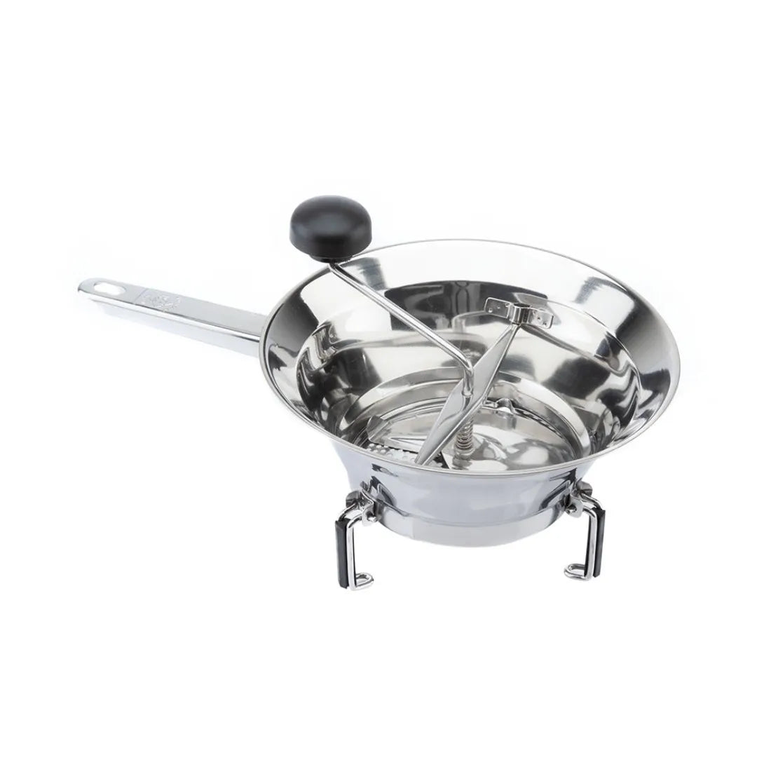Tomatto PV212 20cm Stainless Steel AISI304 18/10 Mirror Polished Eco-Friendly Folding Kitchen Utensils 3-Disc Home Kitchen Mill