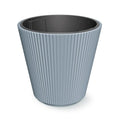 Grey flower pot with reservoir MILLY collection 39 x 39 x 37 cm 29 L capacity.