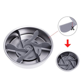 Premium Portable Oval Practical Slow Feeder Dog Bowl Silicone Anti-choking Food Grade Washable Pet Feeding for Dogs and Cats