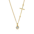 2023 New Style Popular Customize S925 Sterling Silver Zircon 18k Gold Plated Pendant Necklace Chains