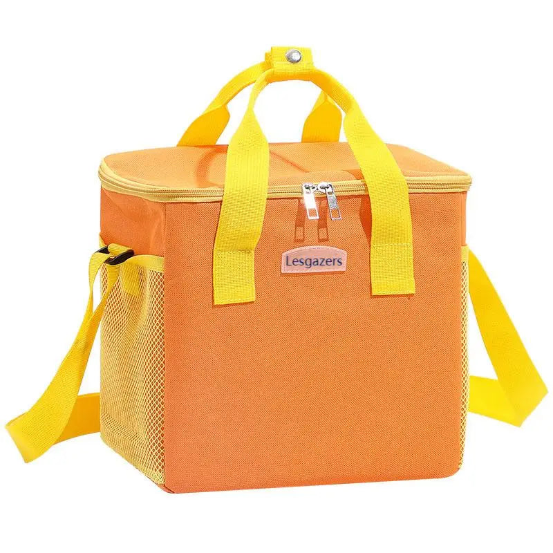 Lesgazers Custom Colorful Warmer Lunch Box Reusable Tote Thermo Bag Outdoor Cooler Insulation Lunch Bag for Fruit and Food