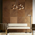 PVC 3D Wall Panels Decoration Company Front Desk Background Wall Panels Concave and Convex Wall Panels