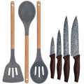 Kitchen utensil set + 4 stainless steel knives San Ignacio Daimiel collection