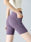 Women High Shorts Tummy Control Butt Lift Quick Dry 5" Biker Shorts Compression Workout Running Athletic Leggings