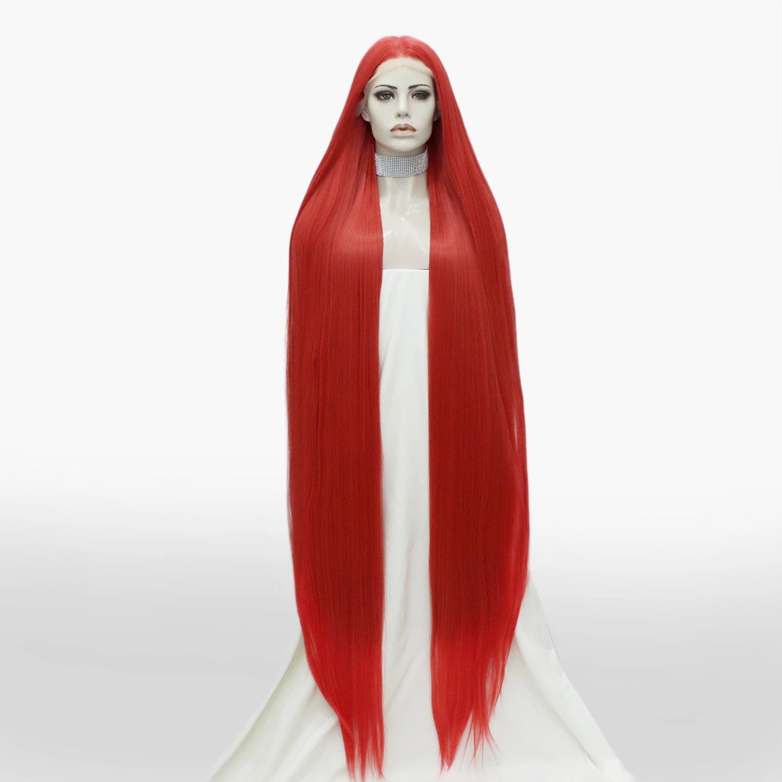 Celebrity extra Long Length Ombre Color Natural Hairline Synthetic Lace Front Wigs for Drag Queens