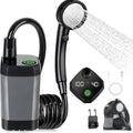 New Design USB Rechargeable 6000mAh Outdoor Portable Pressurized Camping Electric Shower with Carry Bag for Beach