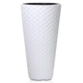 SLIM MATUBA 57L planter with reservoir dimensions (mm) 400x400x780 white color