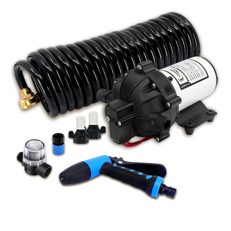 MAMBAFLO 51SERIES 12 Volt DC 6.5GPM Diaphragm Water Pump Self-priming Washdown Pump Kit Car Washer High Pressure Boat Marine MegaBDM