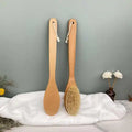 Eco Friendly Beech Wooden Long Handle Custom Logo Fashion Professional Shower Soft Bristle Bath Body Brush Clean Exfoliating