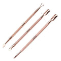Cuticle Pusher Double Sided rose gold beauty supplies Nail cuticle pusher Stainless Steel Manicure Tools nail tools