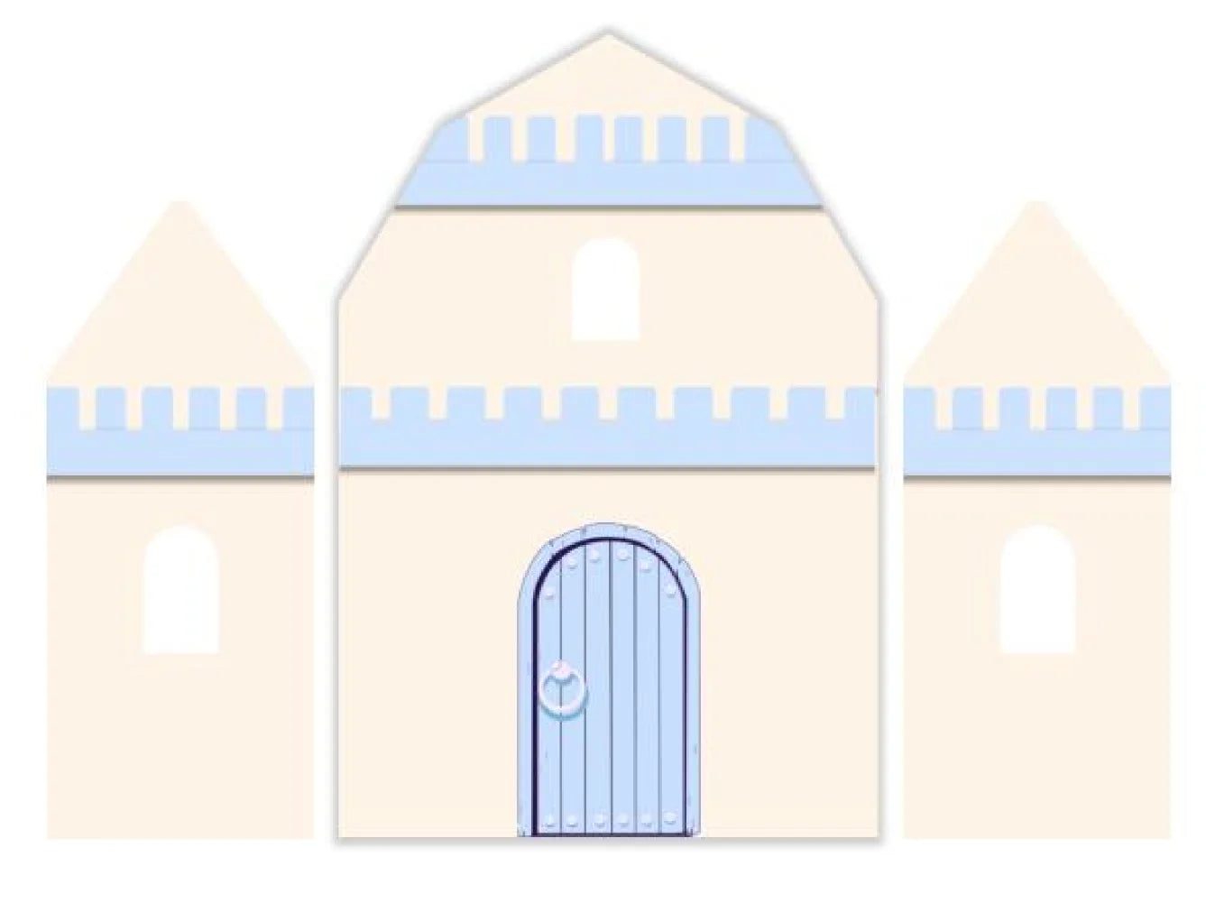 Blue Castle Arch Backdrop Cover Prince Birthday Party Decoration Elastic Spandex Arch Fabric Background for Boys Baby Shower