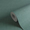Germany Made Damask Green Blue Non Woven Vinyl Wallpaper Rolls Sound-Absorbing Light Resistant Abrasion-Resistant Entertainment