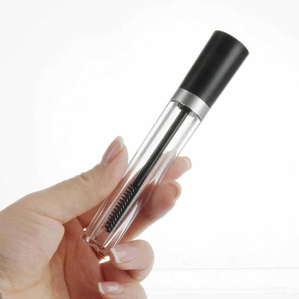 Factory Supply Clear Eyebrow Glue Glass Container Bottles Packaging Empty Mascara Tubes With Brush for Girl