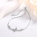 Hot Sale butterfly Charm Bracelet for Women Fashion S925 Sterling Silver All-match Style Party Anniversary Gift MegaBDM